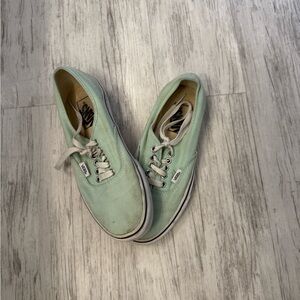 Vans mint Green Lace-Up Sneakers